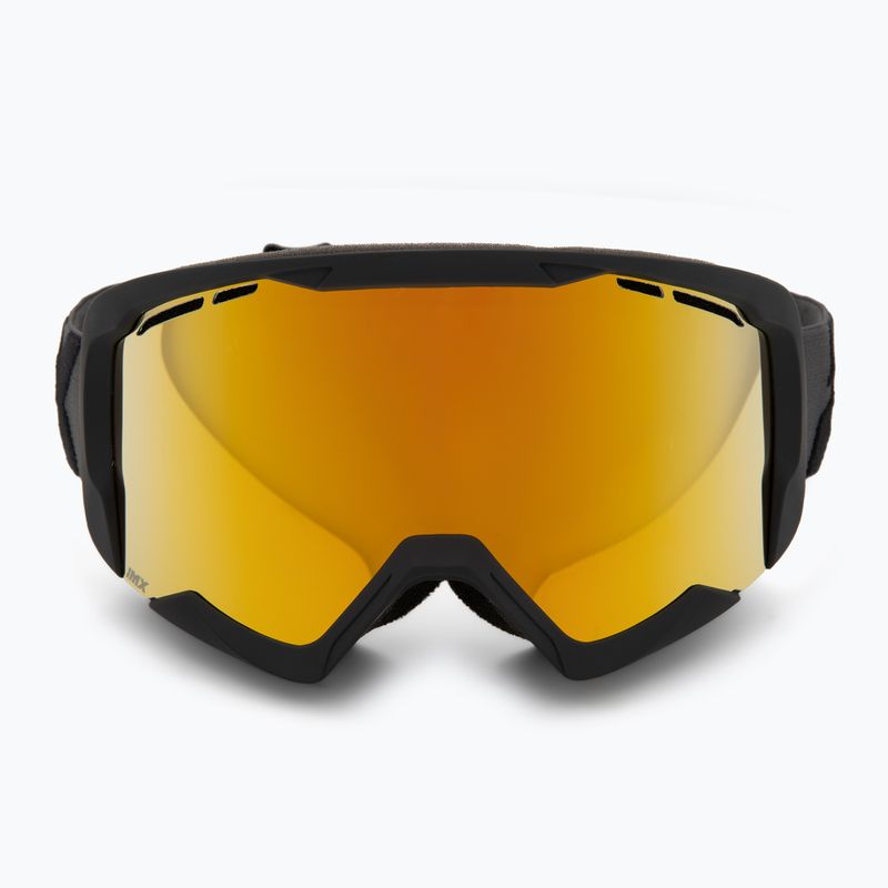 Ski goggles IMX Snow black matt/black/gold irridium/ bown 2