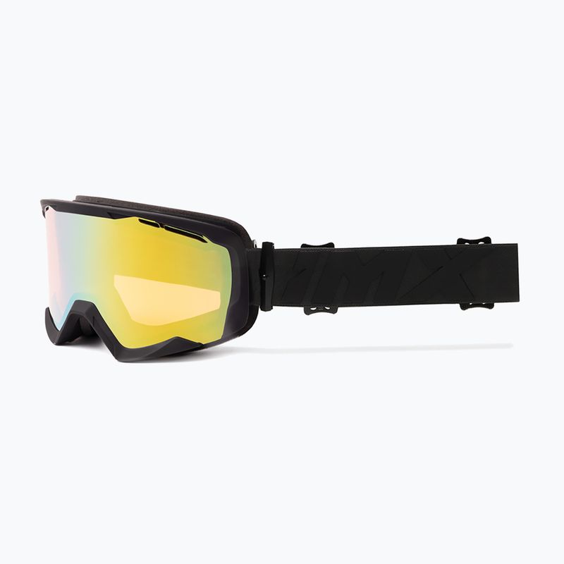 Ski goggles IMX Snow black matt/black/gold irridium/ bown 7