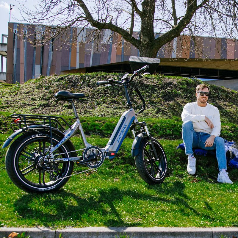 JOBObicycle Romer 48V 14Ah grey electric bicycle 6