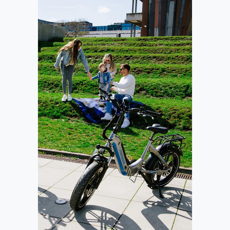 JOBObicycle Romer 48V 14Ah grey electric bicycle 7