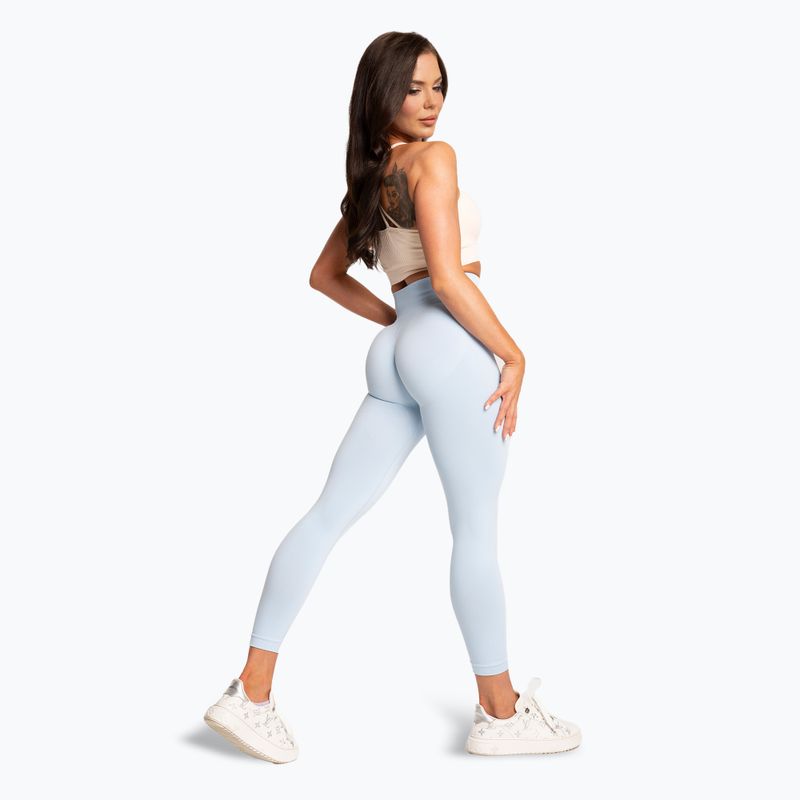 Women's leggings Gym Glamour Basic Scrunch blue 3