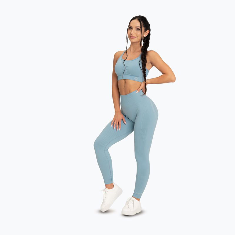 Women's leggings Gym Glamour Push Up 2.0 blue lagoon 2