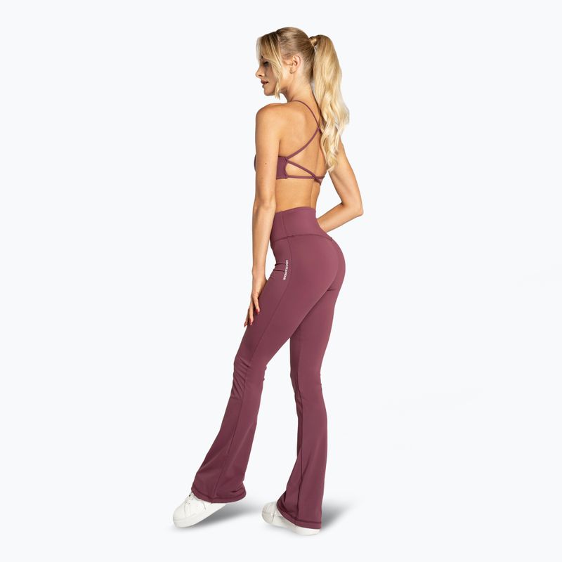 Women's leggings Gym Glamour Push Up 2.0 burgundy 5