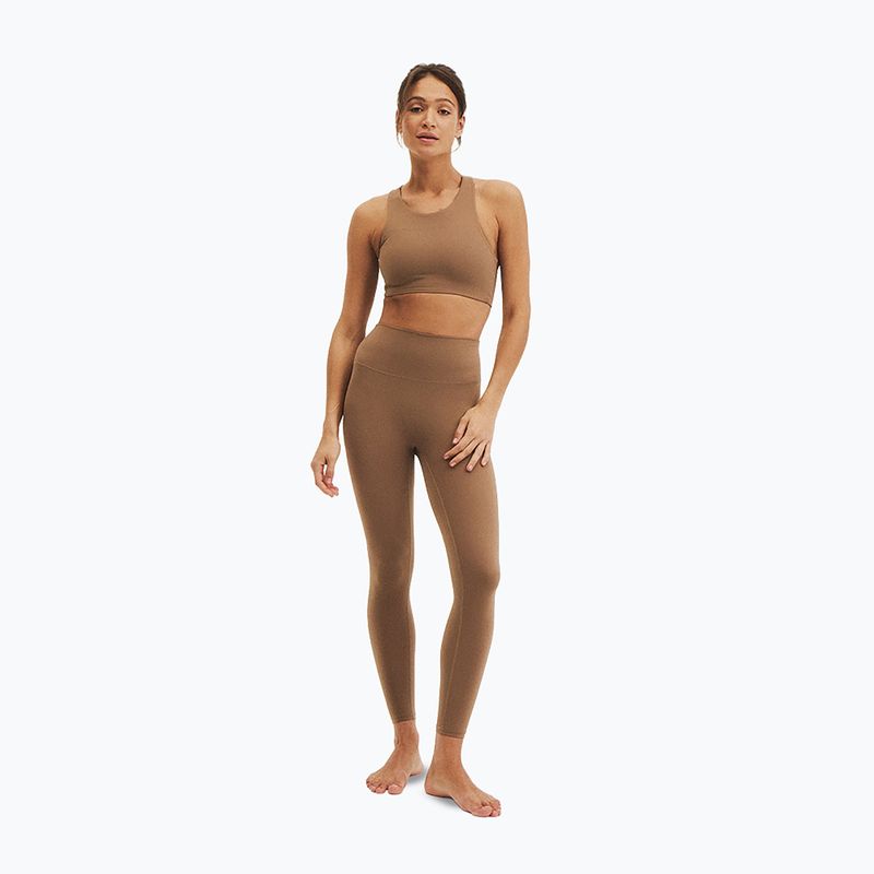 Women's yoga leggings JoyInMe Oneness Yoga 7/8 carmel coffee 2