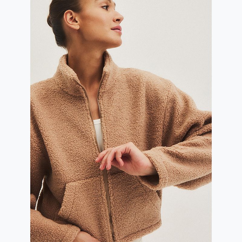 Women's JOYINME Explore fleece top carmel beige 6