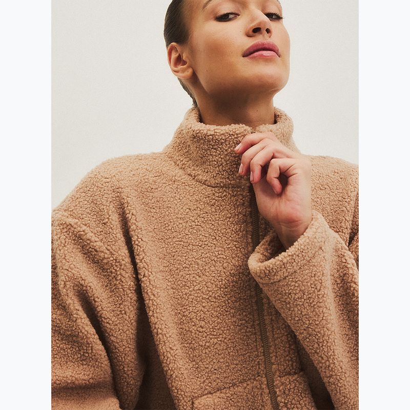 Women's JOYINME Explore fleece top carmel beige 7