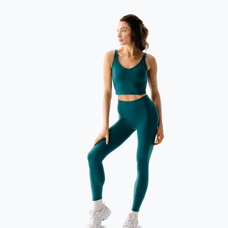Women's yoga leggings JoyInMe Oneness Ease 7/8 black green 2
