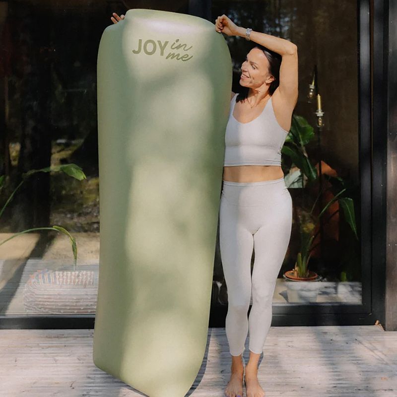 Pilates mat JOYINME Rounded Pro light green 4