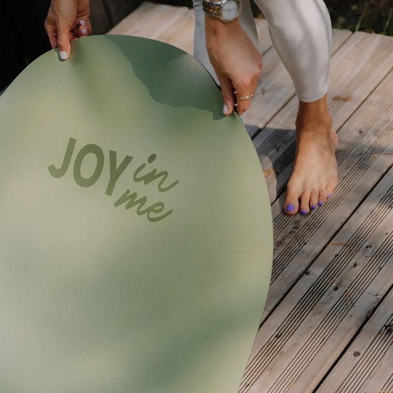 Pilates mat JOYINME Rounded Pro light green 5
