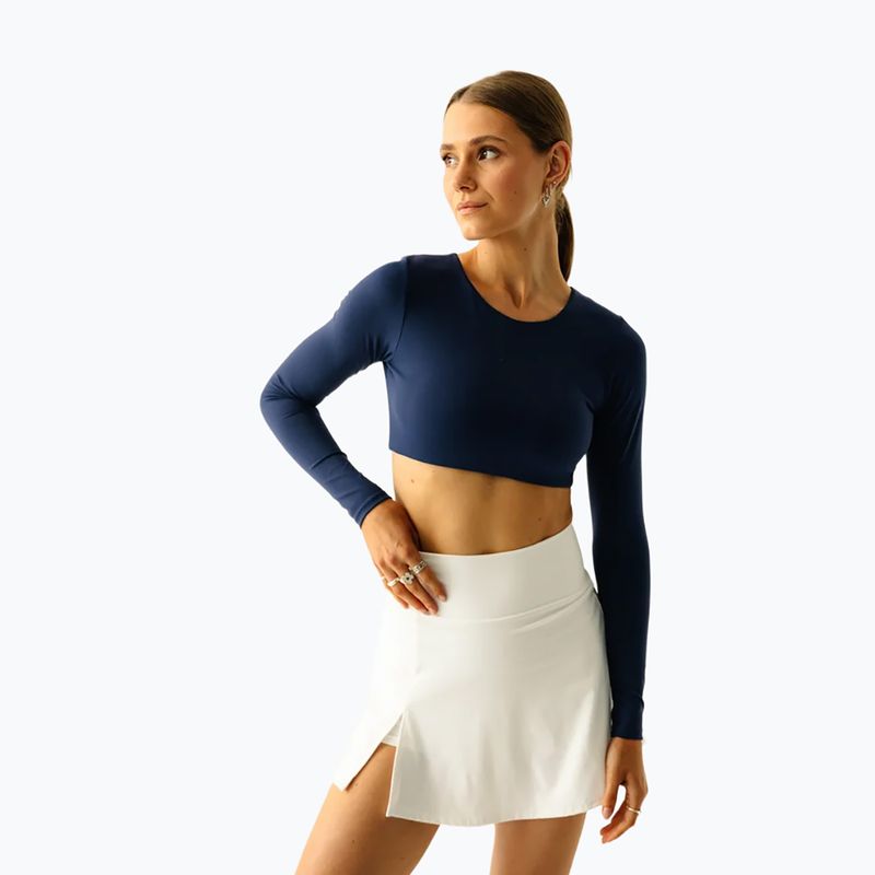 Women's yoga top JoyInMe Core Crop Top dark navy