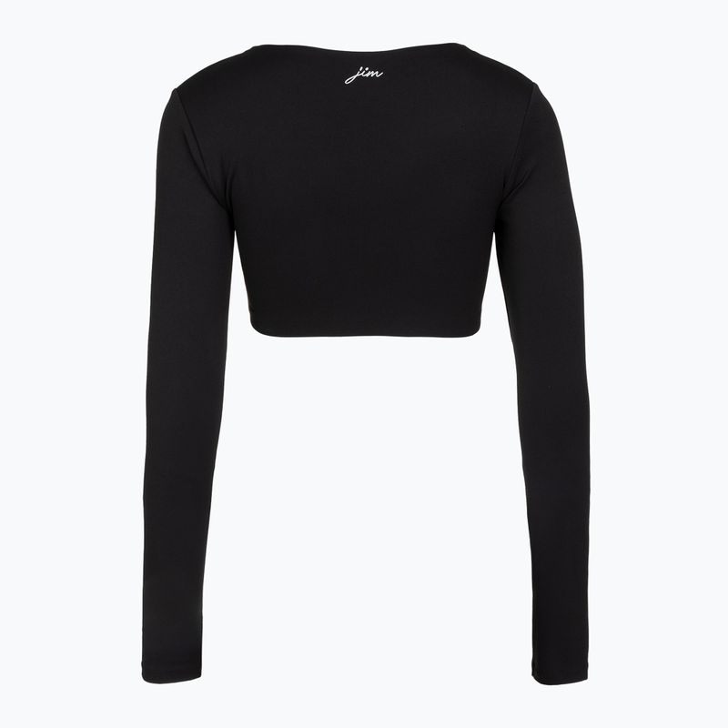 Women's yoga top JoyInMe Core Crop Top black 2