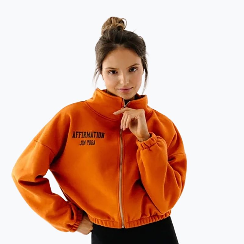 Women's fleece sweatshirt JoyInMe Zip Flow Sweatshirt pumpkin spice