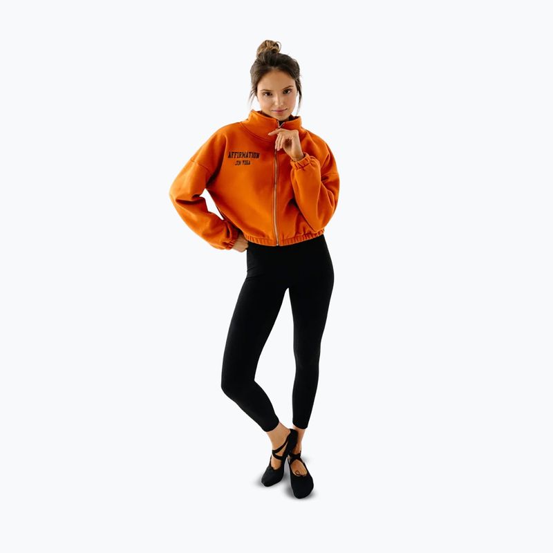 Women's fleece sweatshirt JoyInMe Zip Flow Sweatshirt pumpkin spice 2