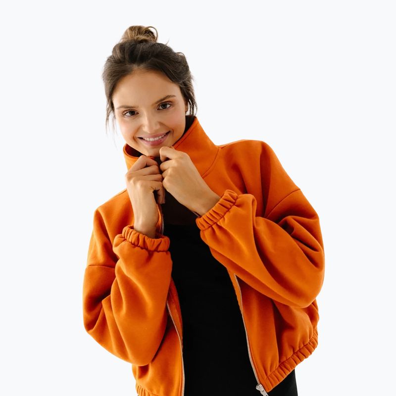 Women's fleece sweatshirt JoyInMe Zip Flow Sweatshirt pumpkin spice 7