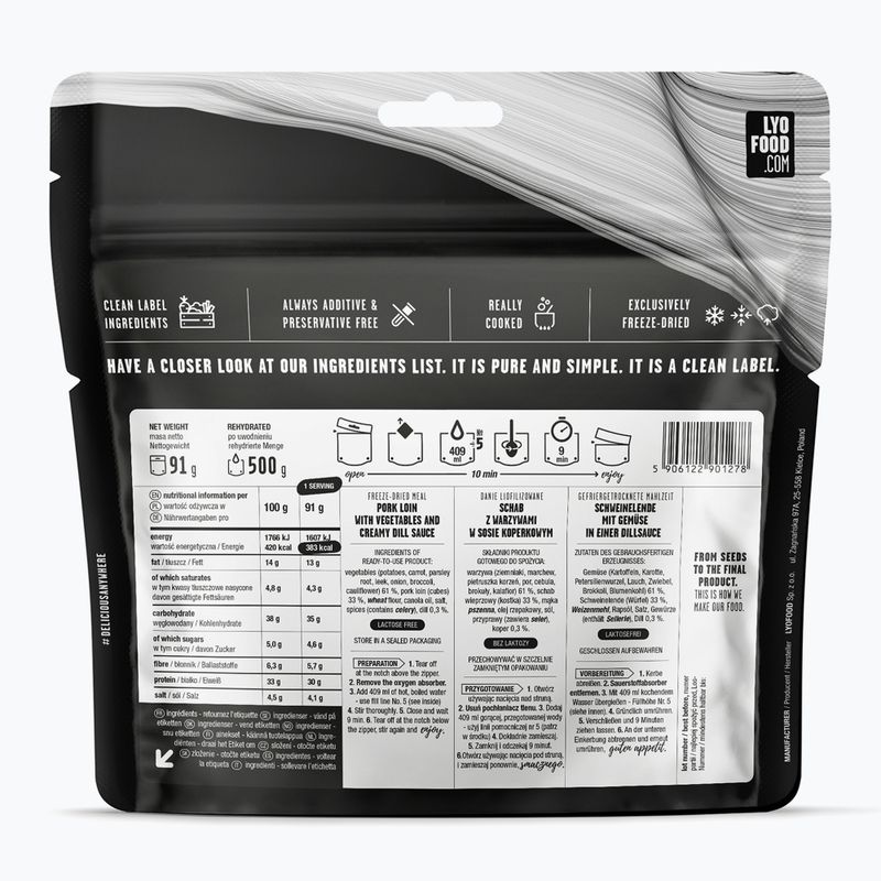 Freeze-dried food LYOFOOD Pork loin in dill 370 g 3