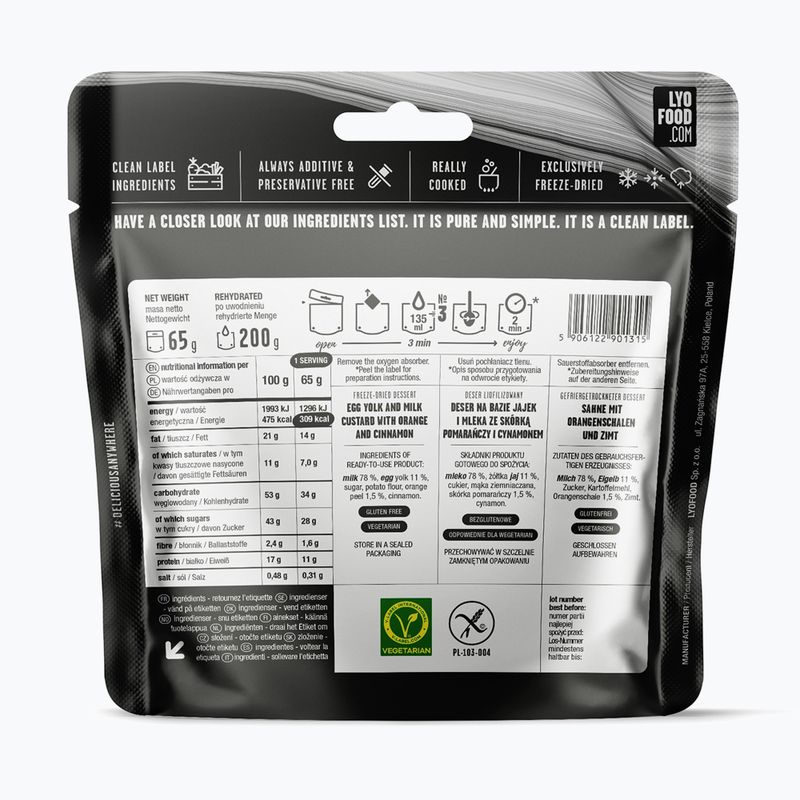 Freeze-dried food LYOFOOD Catalan cream 200 g 2