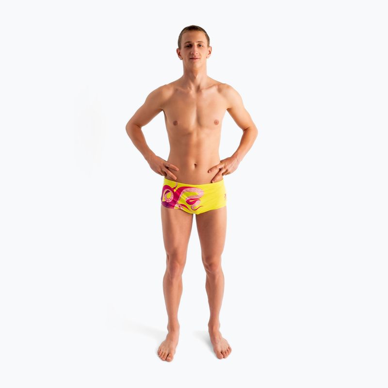 SWEEP Aqua Kraken men's swimming boxers pink/yellow 2