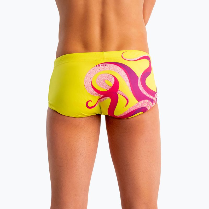 SWEEP Aqua Kraken men's swimming boxers pink/yellow 5
