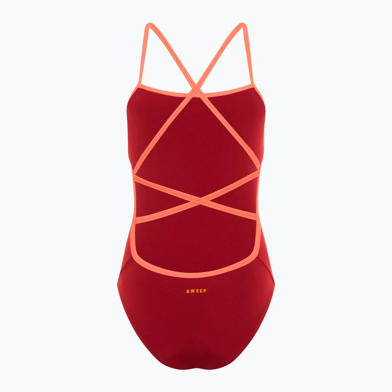 SWEEP Classic Ruby burgundy women's one-piece swimsuit 2