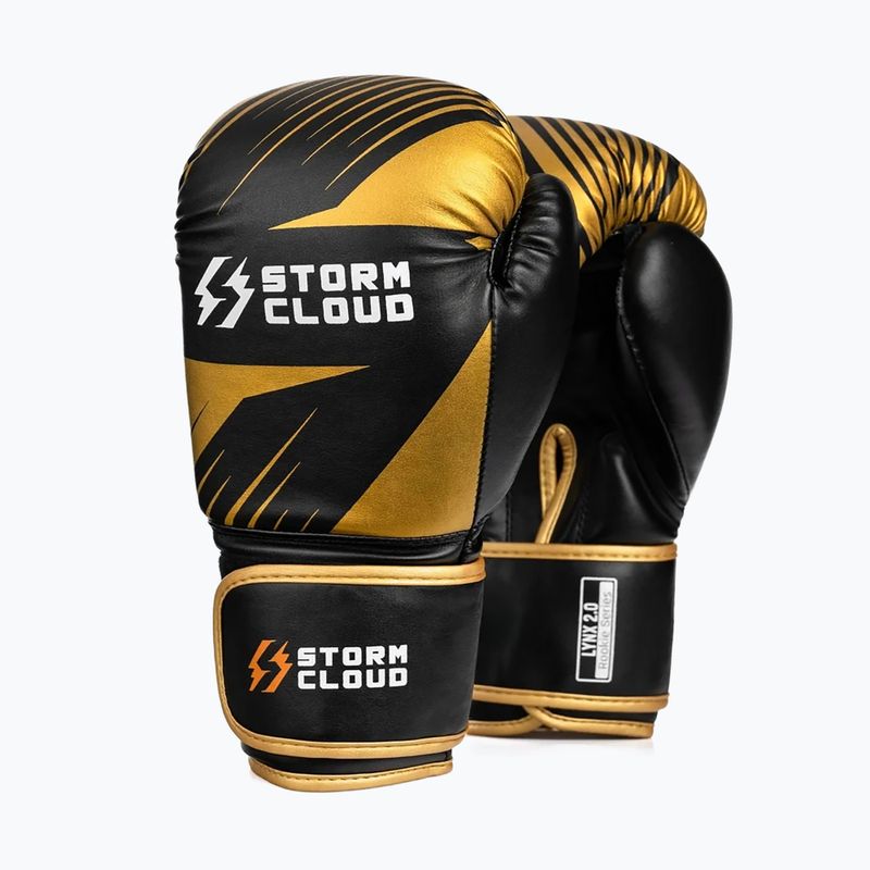 Boxing gloves StormCloud Lynx 2.0 black/gold 2