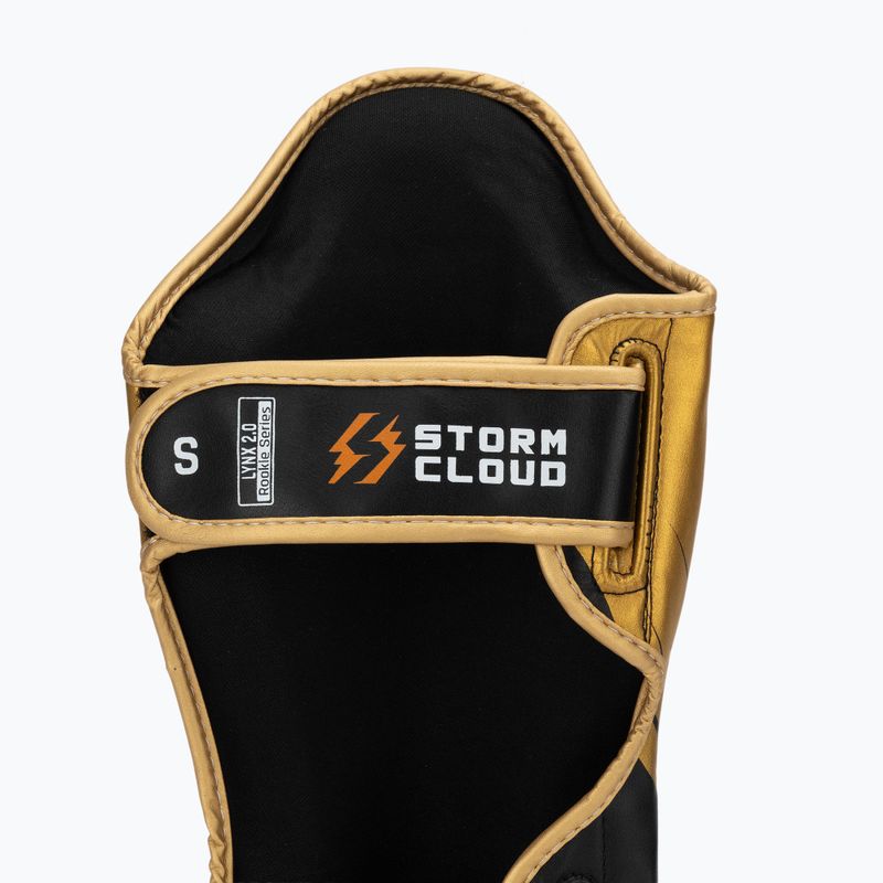Shin guards StormCloud Lynx 2.0 black/gold 7