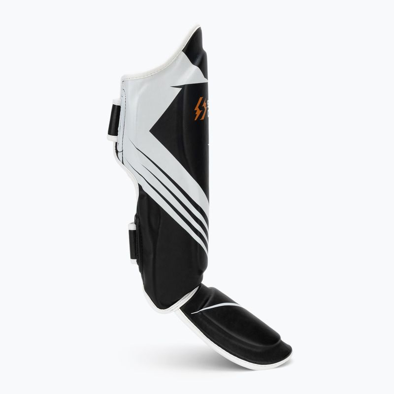 Shin guards StormCloud Lynx 2.0 black/white 2