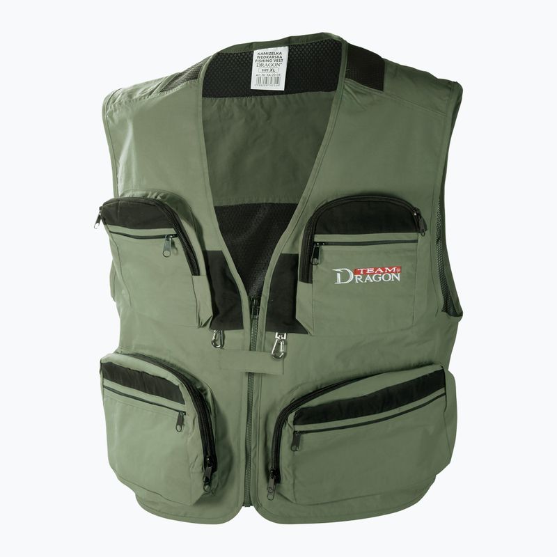 DRAGON Team Dragon green fishing waistcoat CHR-KA-20-02