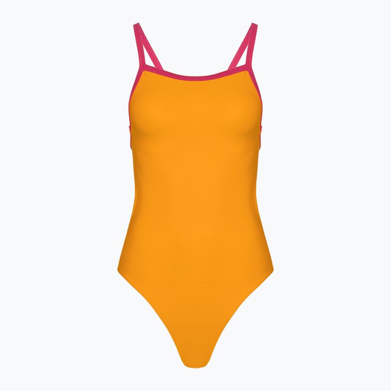 Women's one-piece swimsuit CLap Two-layer pink mango