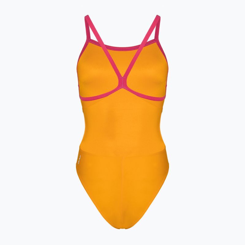 Women's one-piece swimsuit CLap Two-layer pink mango 2