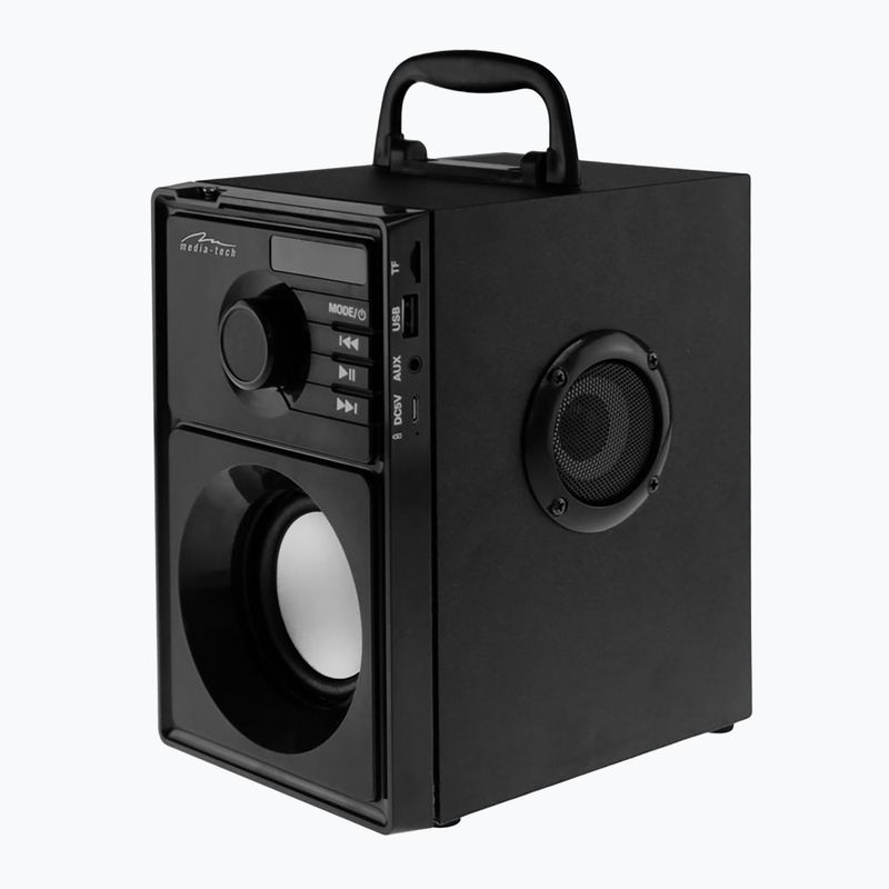 Media-Tech Boombox Silver mobile speaker black/silver 2