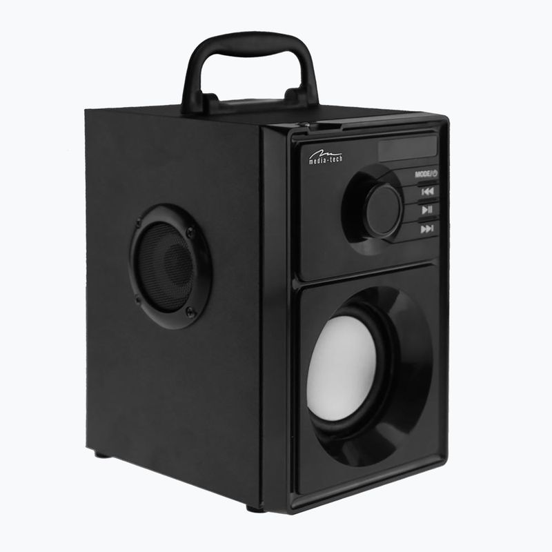 Media-Tech Boombox Silver mobile speaker black/silver 3