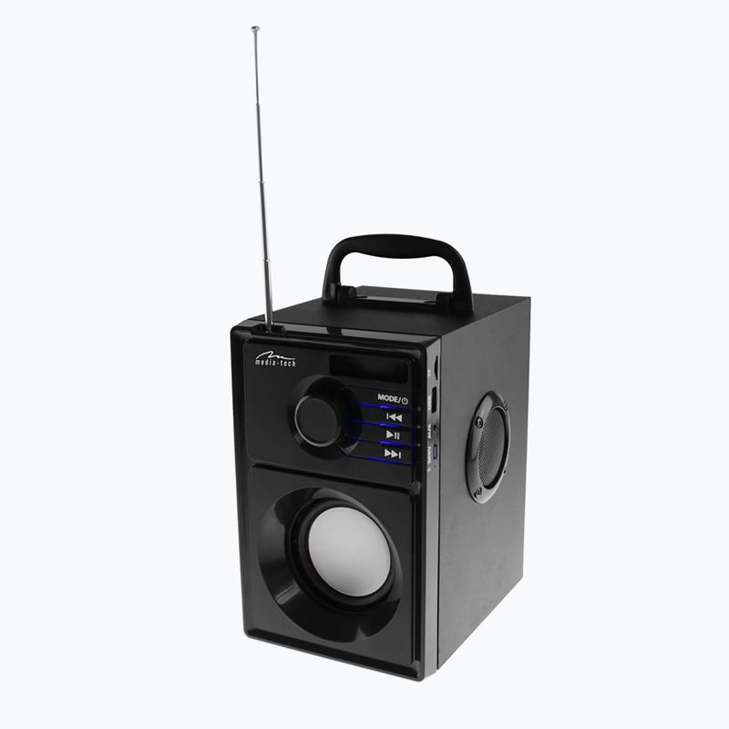 Media-Tech Boombox Silver mobile speaker black/silver 5