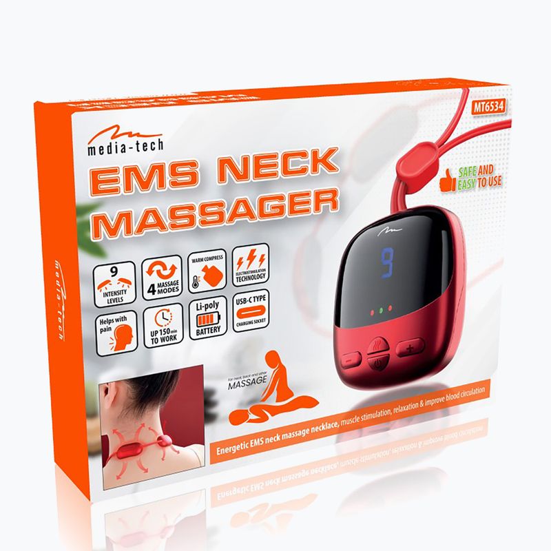 Media-Tech EMS Neck massager red 5