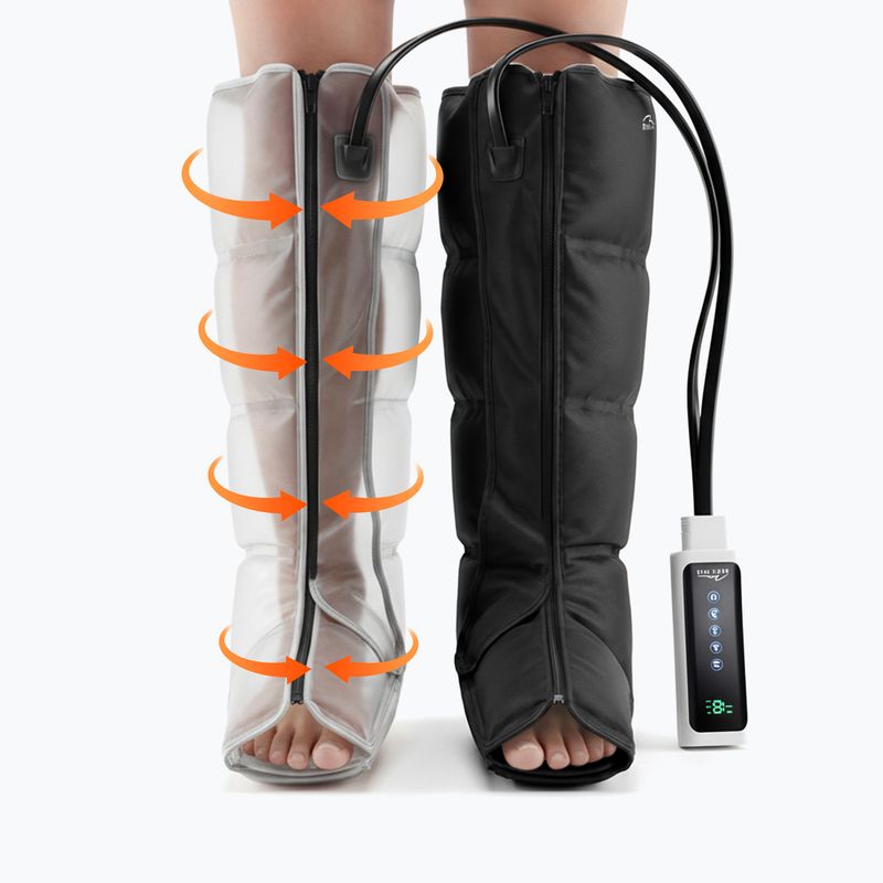 Leg lymphatic massager Media-Tech Air Compression Lymphatic Drainage black 9