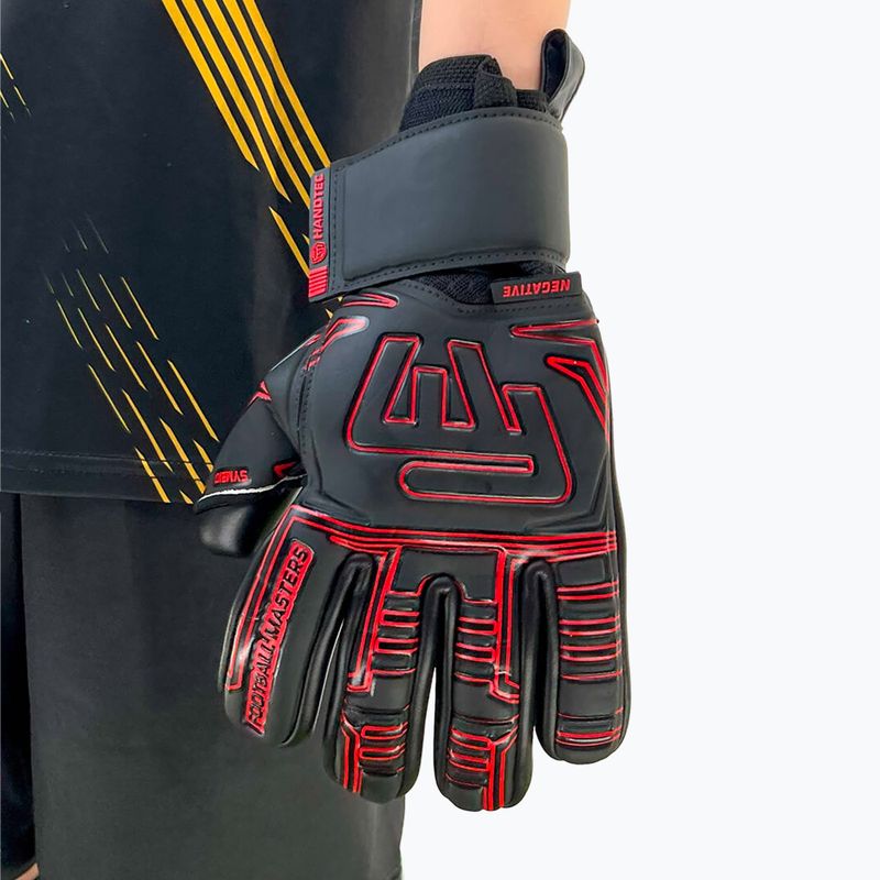 Football Masters Symbio NC red children's goalkeeper gloves 3