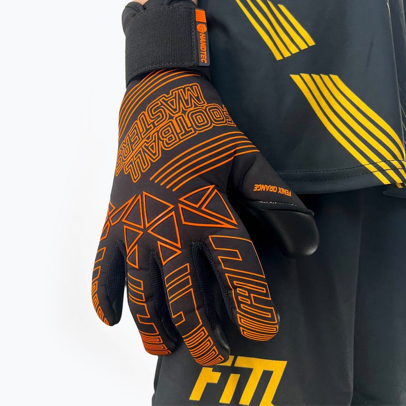 Football Masters Fenix orange fluo children's goalkeeper gloves 3