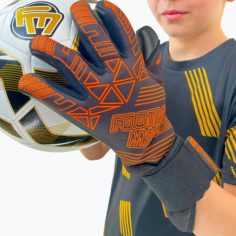 Football Masters Fenix orange fluo children's goalkeeper gloves 4