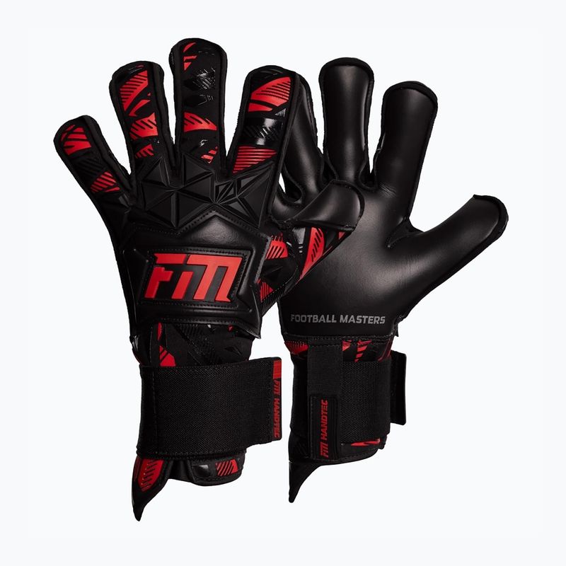 Football Masters Invictus X Pro RF goalkeeping gloves red