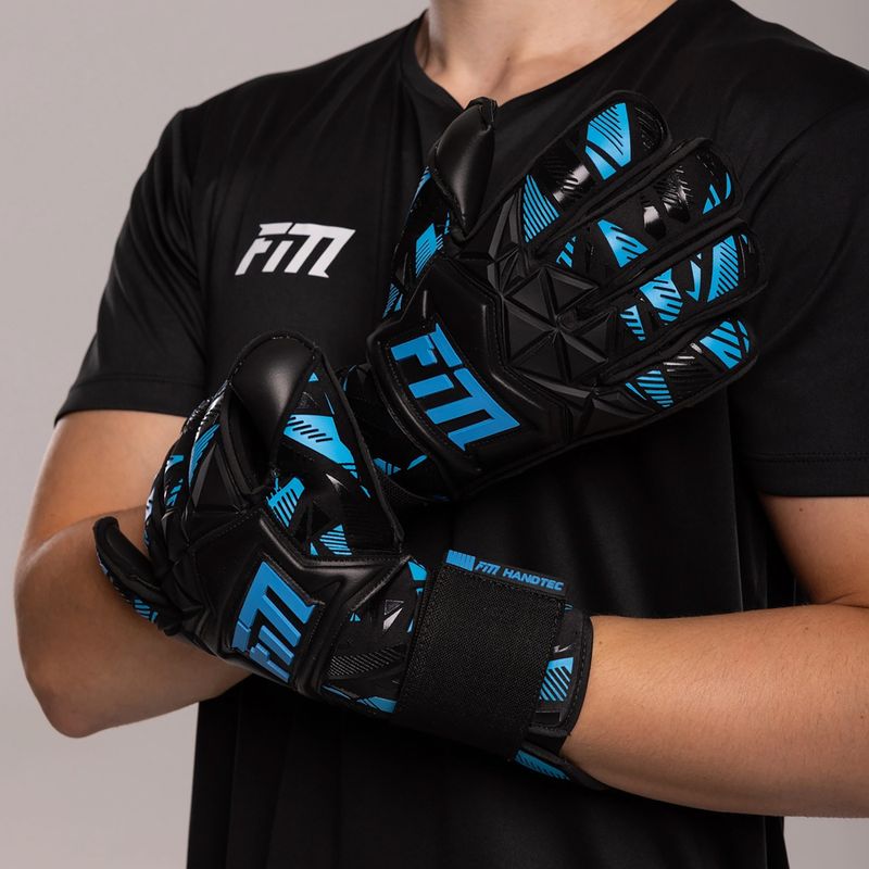 Football Masters Invictus X Pro RF goalkeeping gloves blue 5