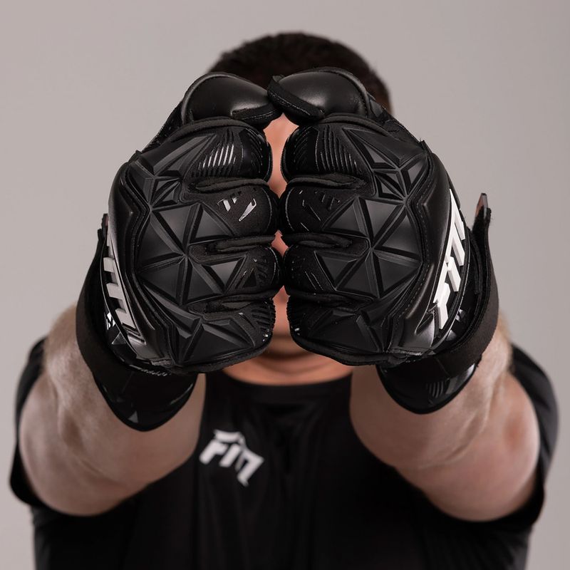 Football Masters Invictus X Pro RF goalkeeping gloves black 6