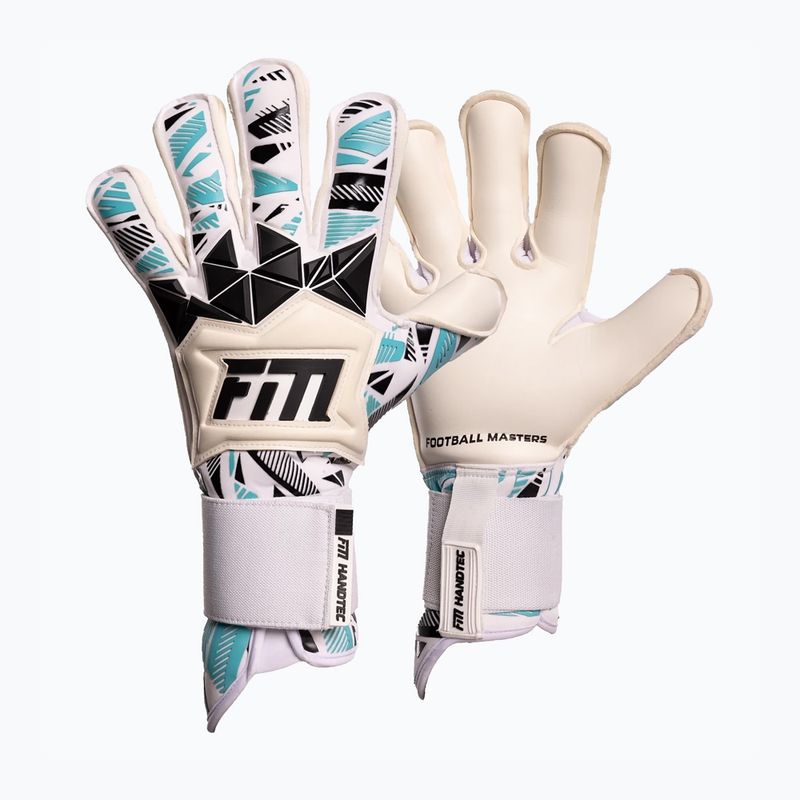 Football Masters Invictus X Pro RF white/ocean goalkeeping gloves