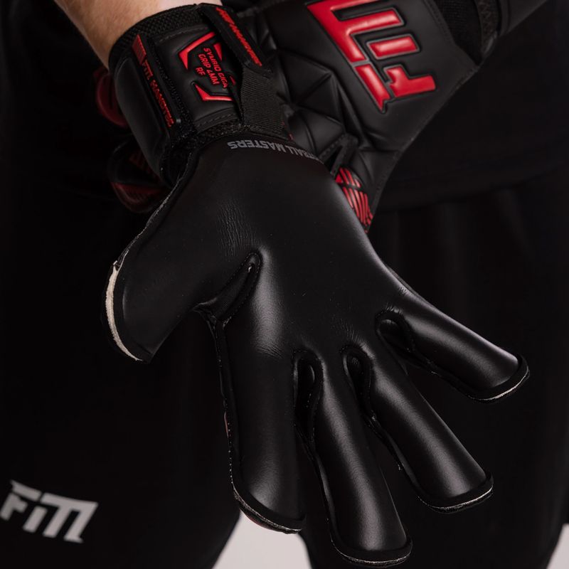 Football Masters Invictus X RF goalkeeping gloves red 3