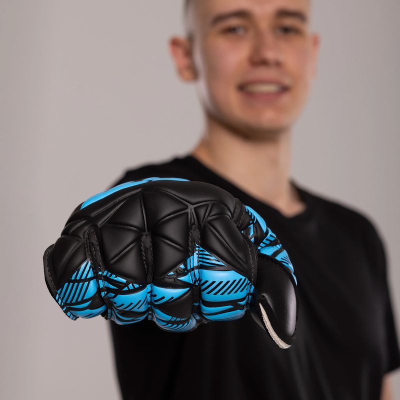 Football Masters Invictus X RF goalkeeping gloves blue 6