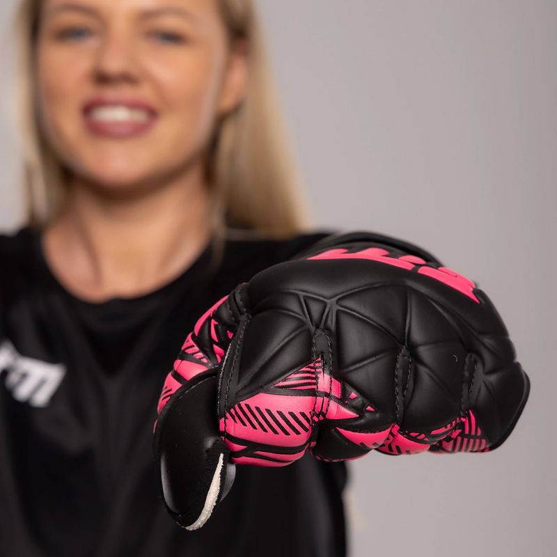 Football Masters Invictus X RF goalkeeper gloves pink 3