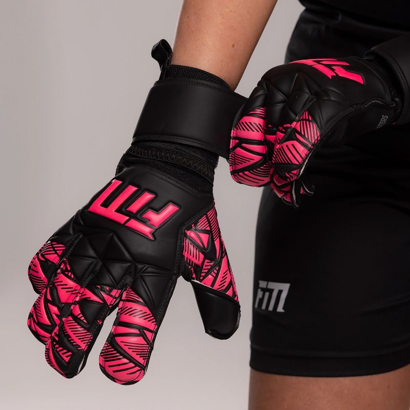 Football Masters Invictus X RF goalkeeper gloves pink 6