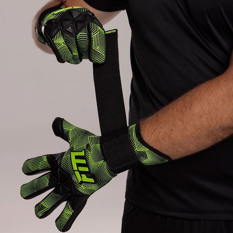 Football Masters Varis X Pro NC goalkeeper gloves black/green 7