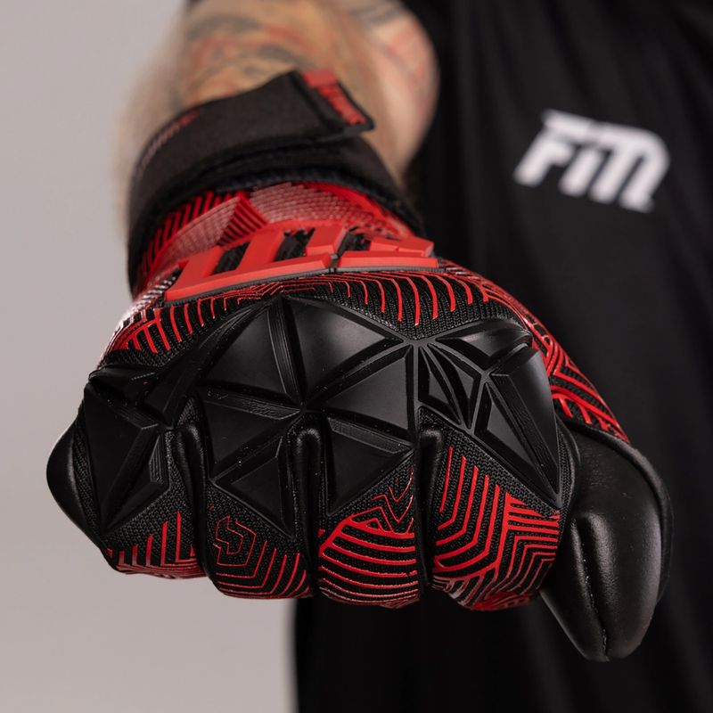 Football Masters Varis X Pro NC goalkeeper gloves black/red 5