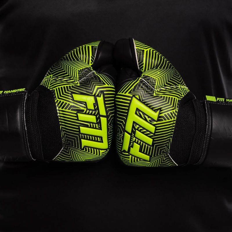 Football Masters Varis X NC goalkeeper gloves black/green 6