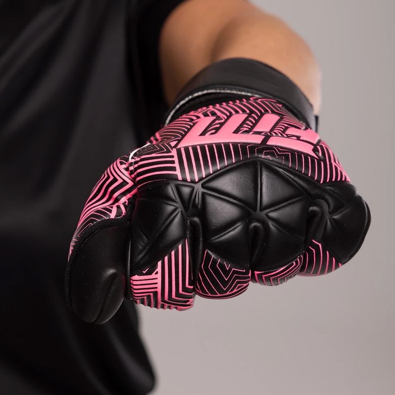 Football Masters Varis X NC goalkeeper gloves black/pink 5