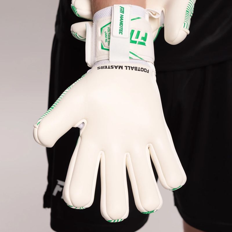 Football Masters Varis X NC goalkeeper gloves white/green 7